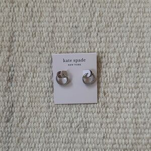 Kate Spade Shiny Silver Mini Hoops